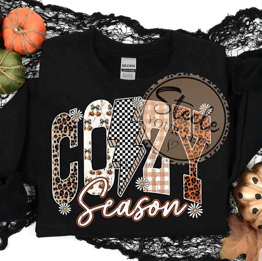 Cozy Season (patchwork) All Sizes Tee