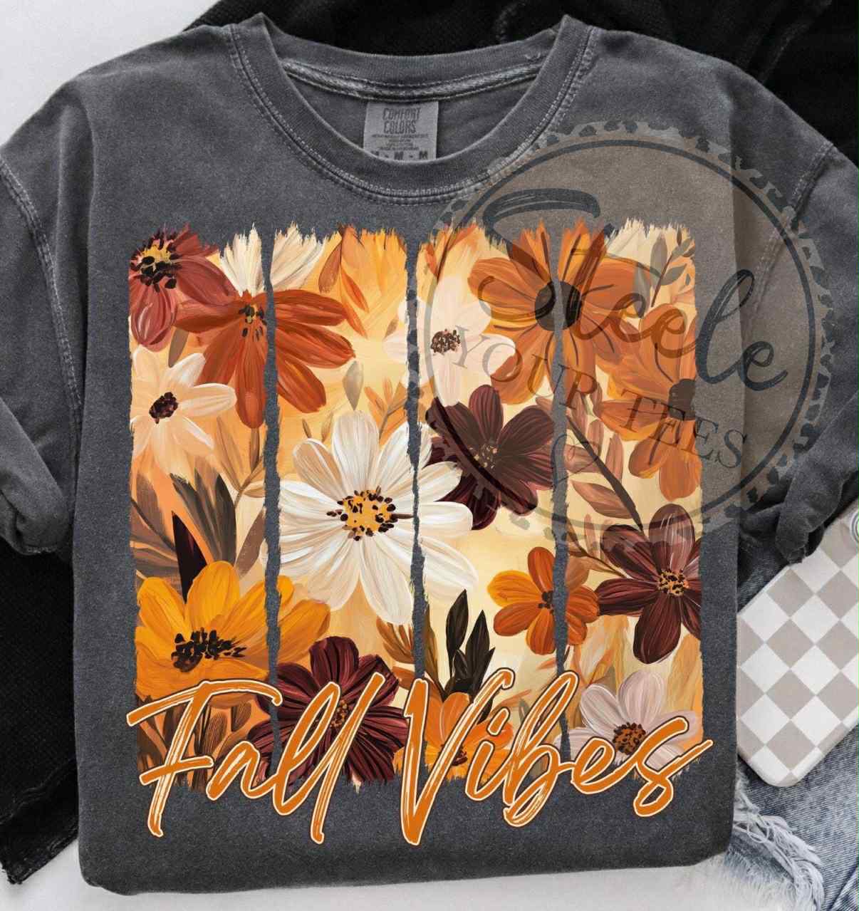 Fall Vibes (leaves) All Sizes Tee