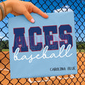 Aces Baseball Cursive