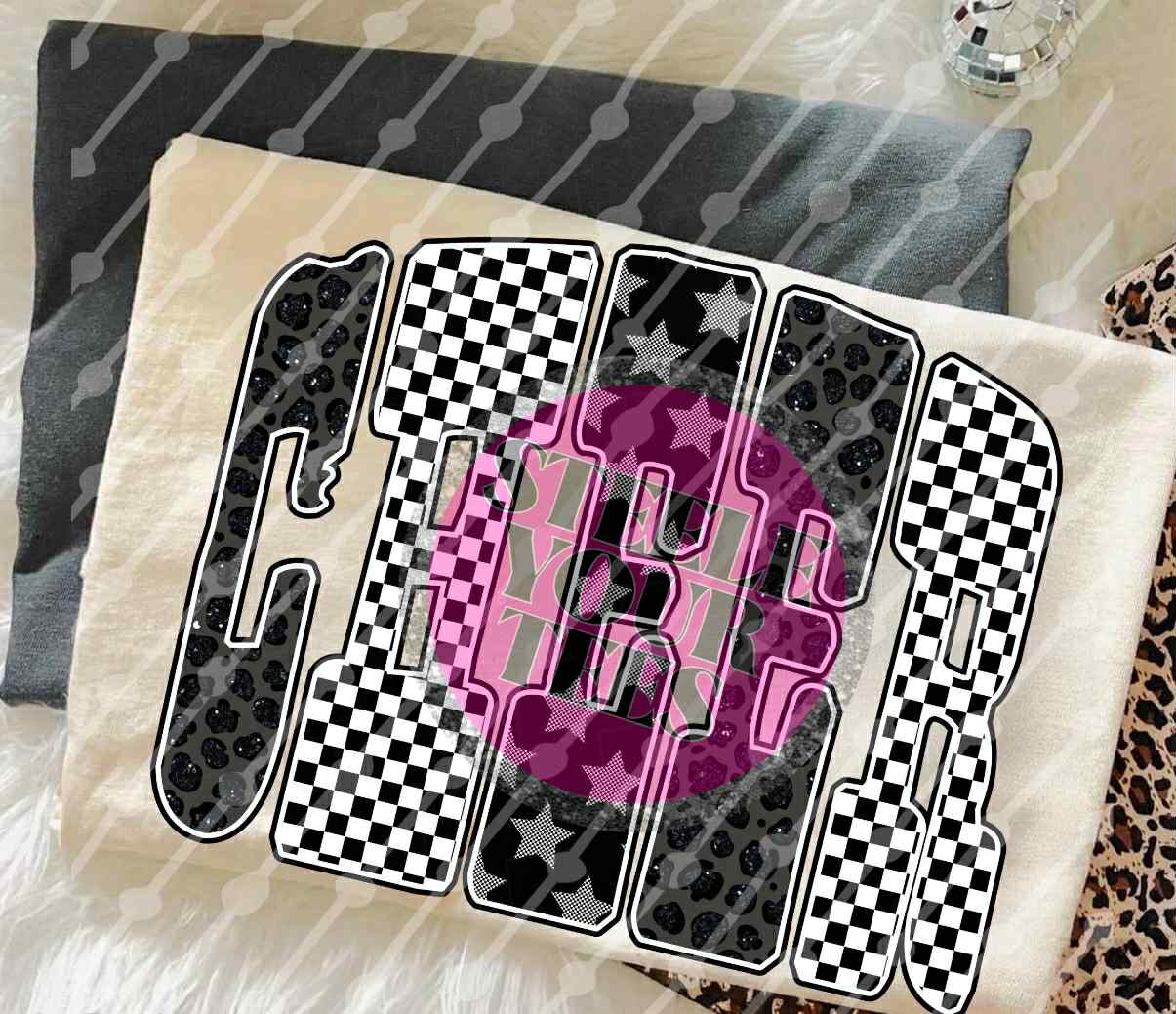 Cheer Black And Checkered (all styles here)