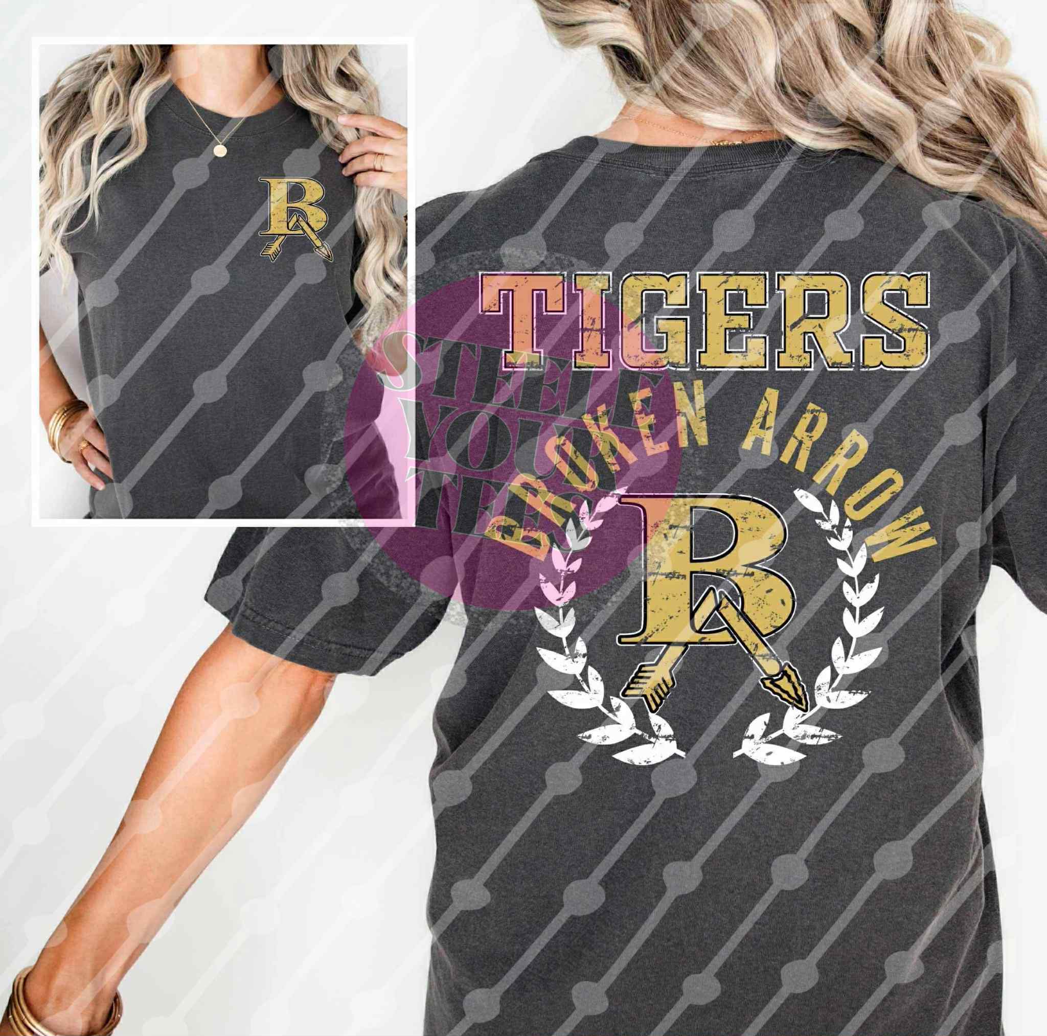 Broken Arrow Tigers- Round 2 w/pocket design (all styles here)