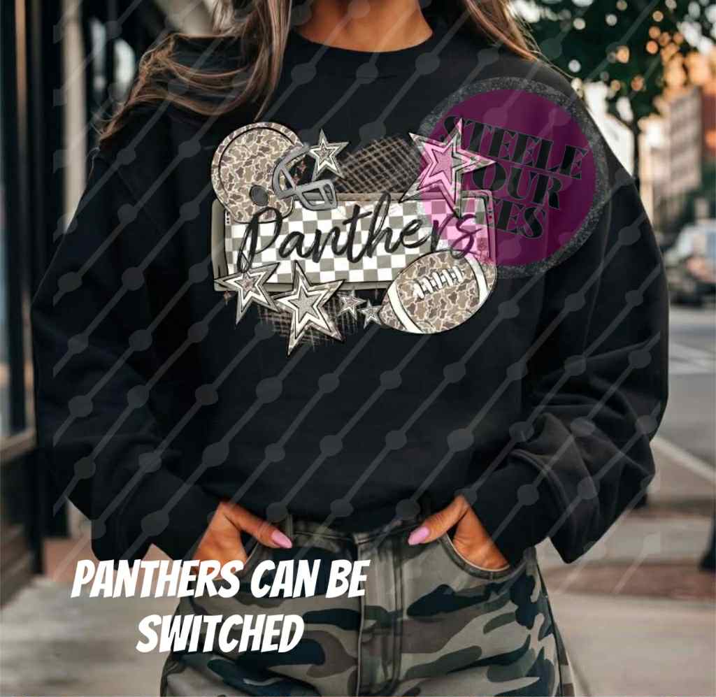 Custom Mascot Leopard and Stars  (all styles here)