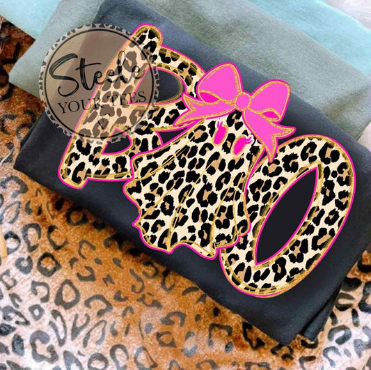 Boo Leopard Ghost All Sizes Tee
