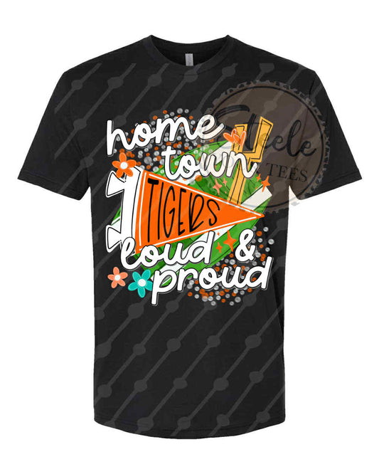Home Town Tigers -black tee- All Sizes Tee
