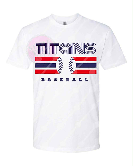 Titans Baseball - baseball logo- All Sizes Tee