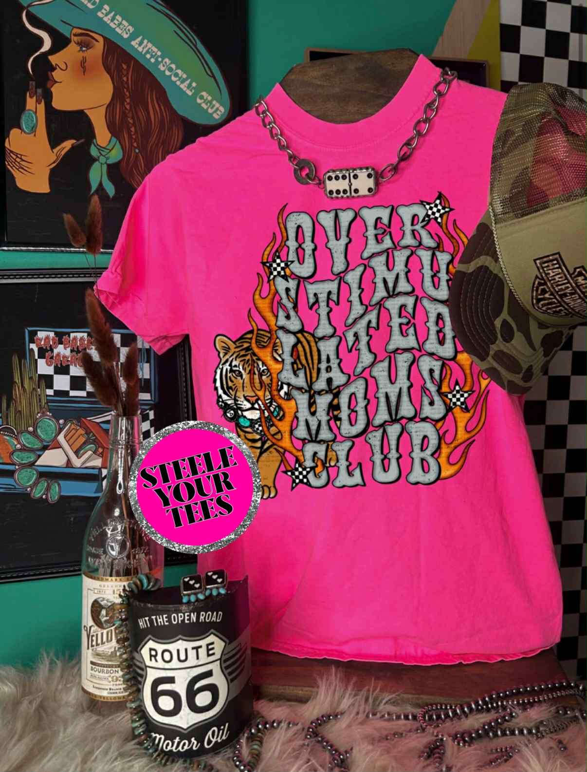 Overstimulated Moms Club Tee