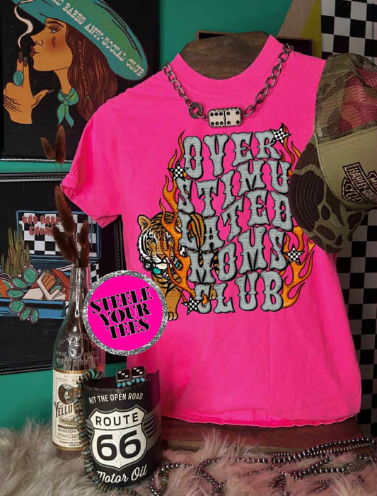 Overstimulated Moms Club Tee