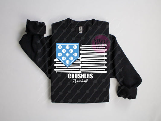 Crushers Baseball - Flag - All Sizes Tee