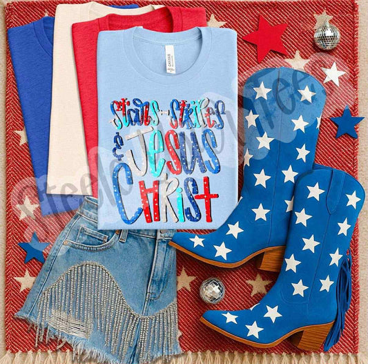 Stars Stripes and Jesus Christ