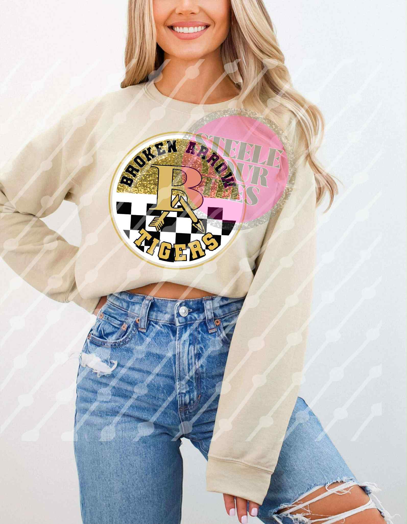 Broken Arrow Tigers -round logo (all styles here)