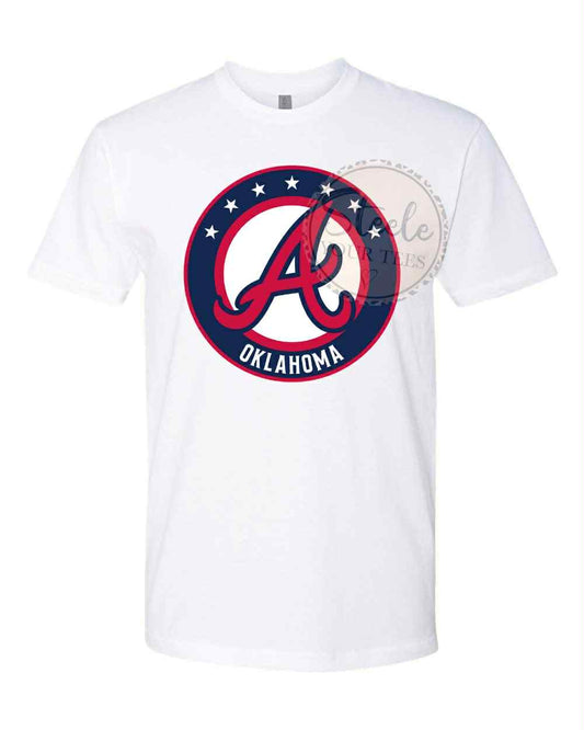 Oklahoma Aces Red A Logo All Sizes Tee