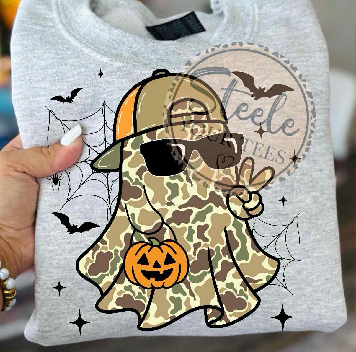 Camo Peace Ghost All Sizes Tee