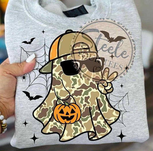 Camo Peace Ghost All Sizes Tee
