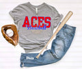 ACES Baseball (letterhead style) All Sizes Tee