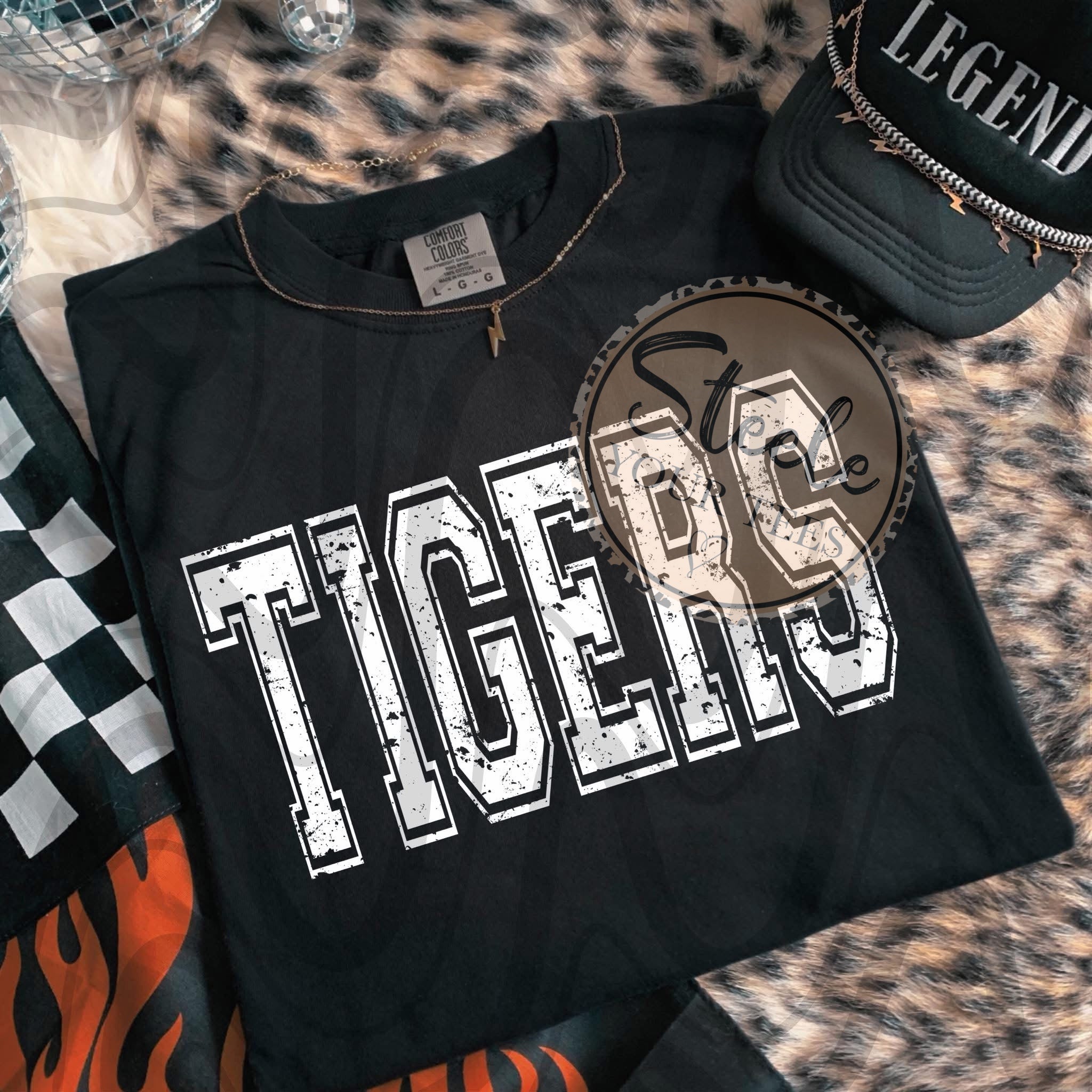 Tigers Destressed (Short Sleeve, Long Sleeve, Crewneck, Hoodie)